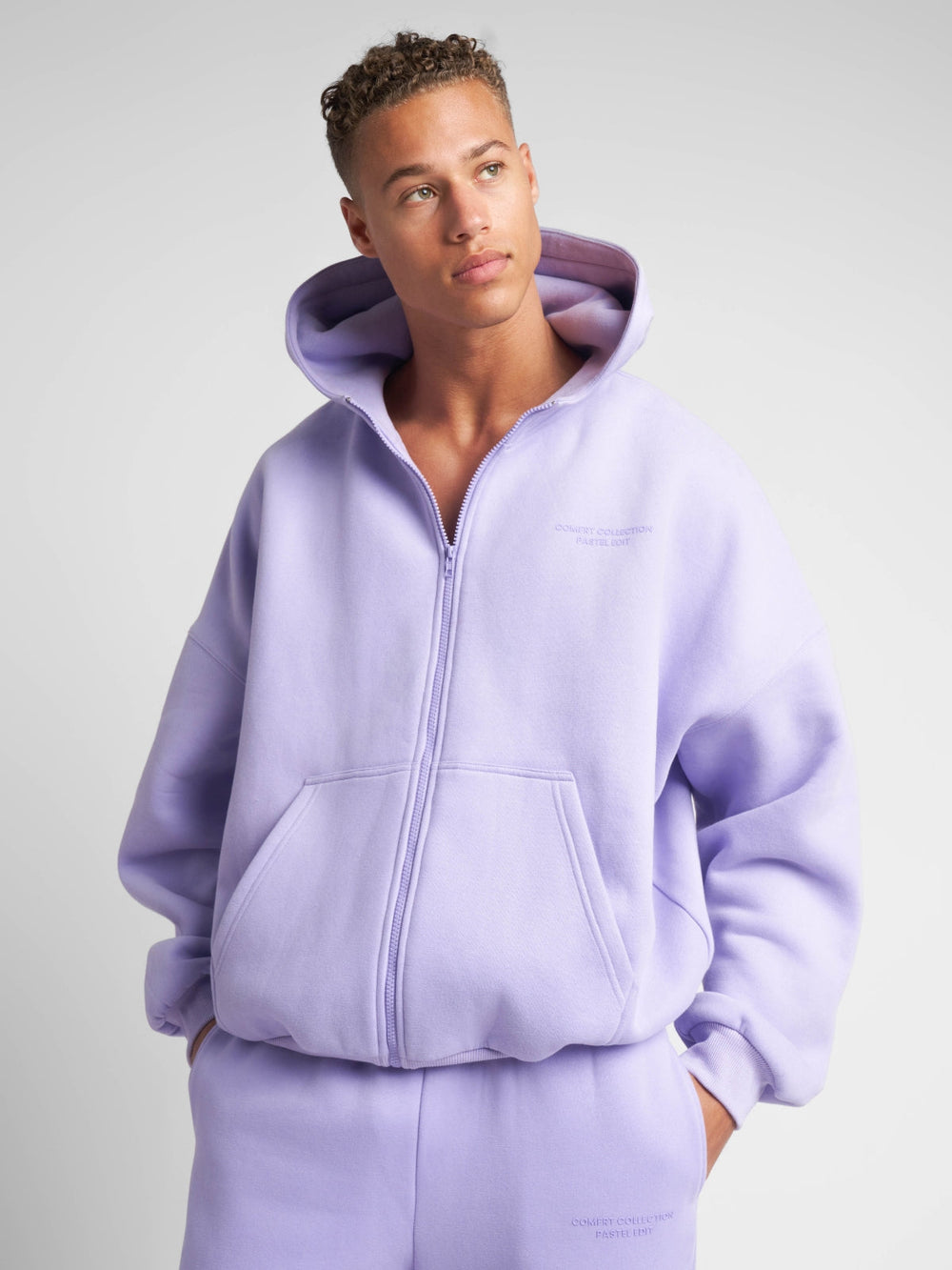 Pastel Zip Hoodie
